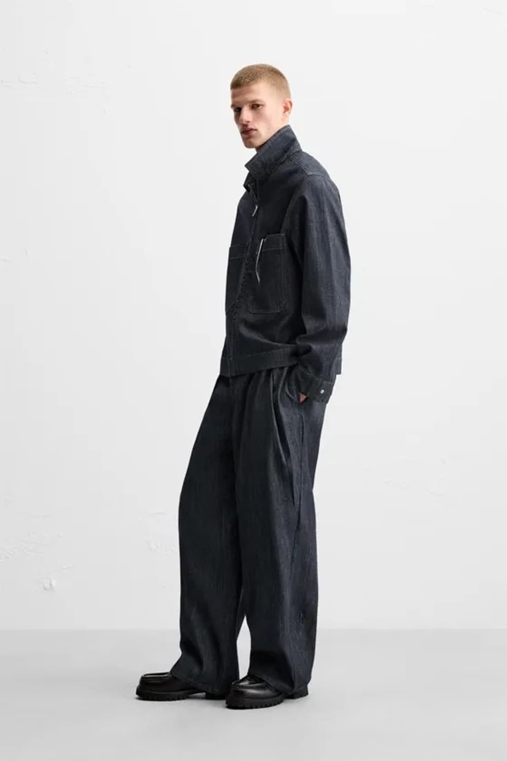 자라 와이드 레그 생지 데님 상품이미지3