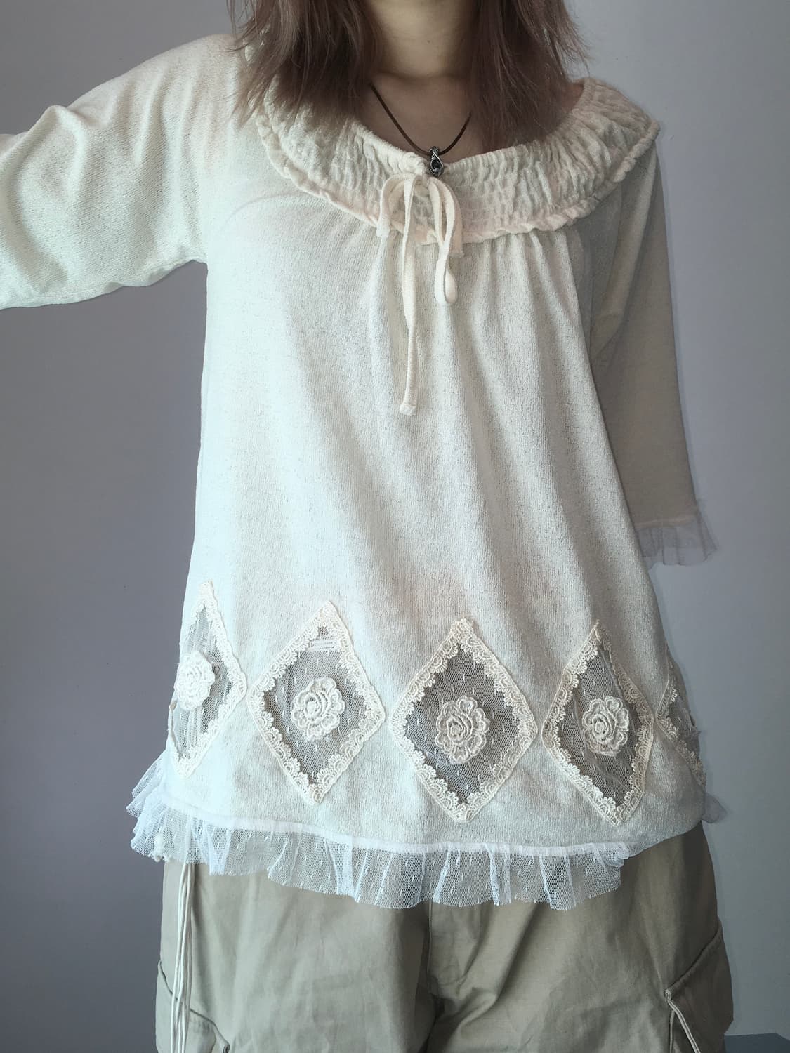 axes femme nerd lace knit 상품이미지7