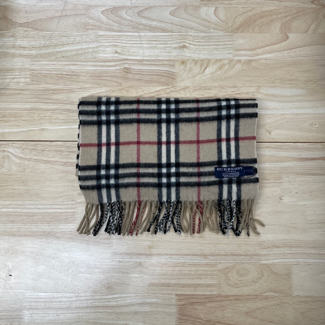 버버리 정품 캐시미어 램스울 머플러 베이지 상품이미지4