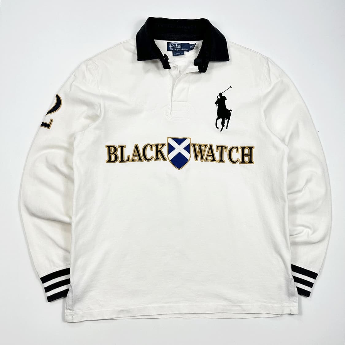 폴로 랄프로렌 포니 화이트 럭비티 맨투맨 (M) 상품이미지2
