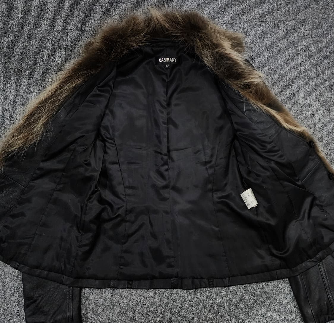 빈티지 양가죽 라쿤 퍼 가죽자켓 상품이미지3