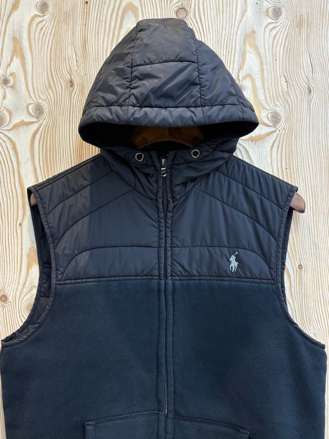 폴로 랄프로렌 코튼 후드 패딩 베스트 상품이미지2