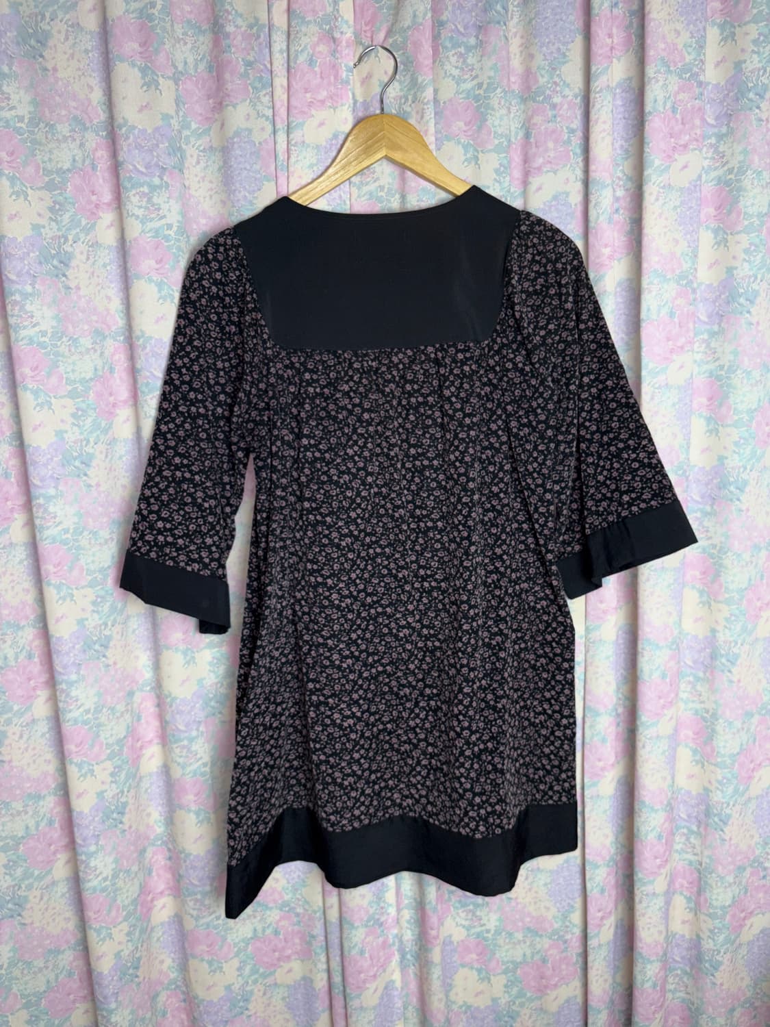 블랙 잔꽃 원피스  상품이미지7