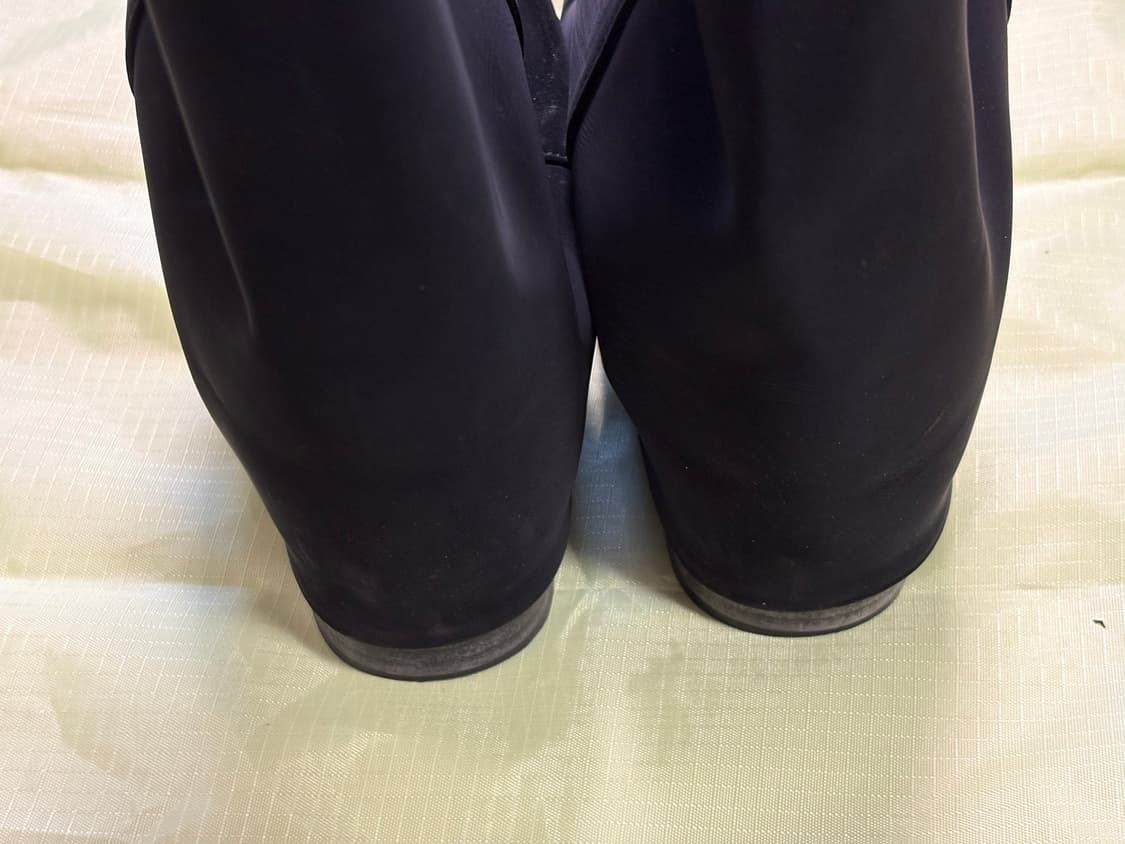 쓰리투에이티 링클 레더 부츠 블랙 상품이미지5