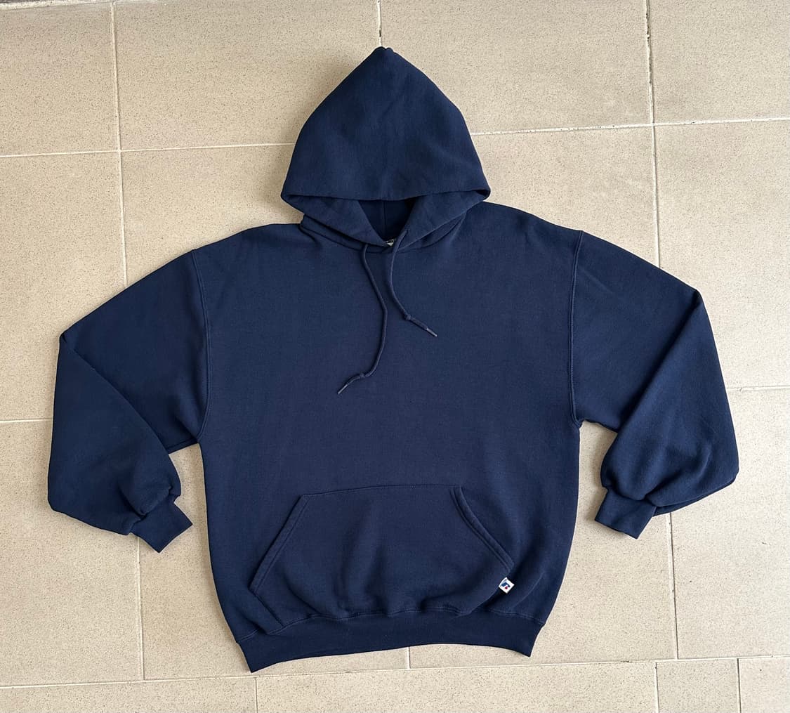 00s 빈티지 러셀 후드 네이비 L 상품이미지1