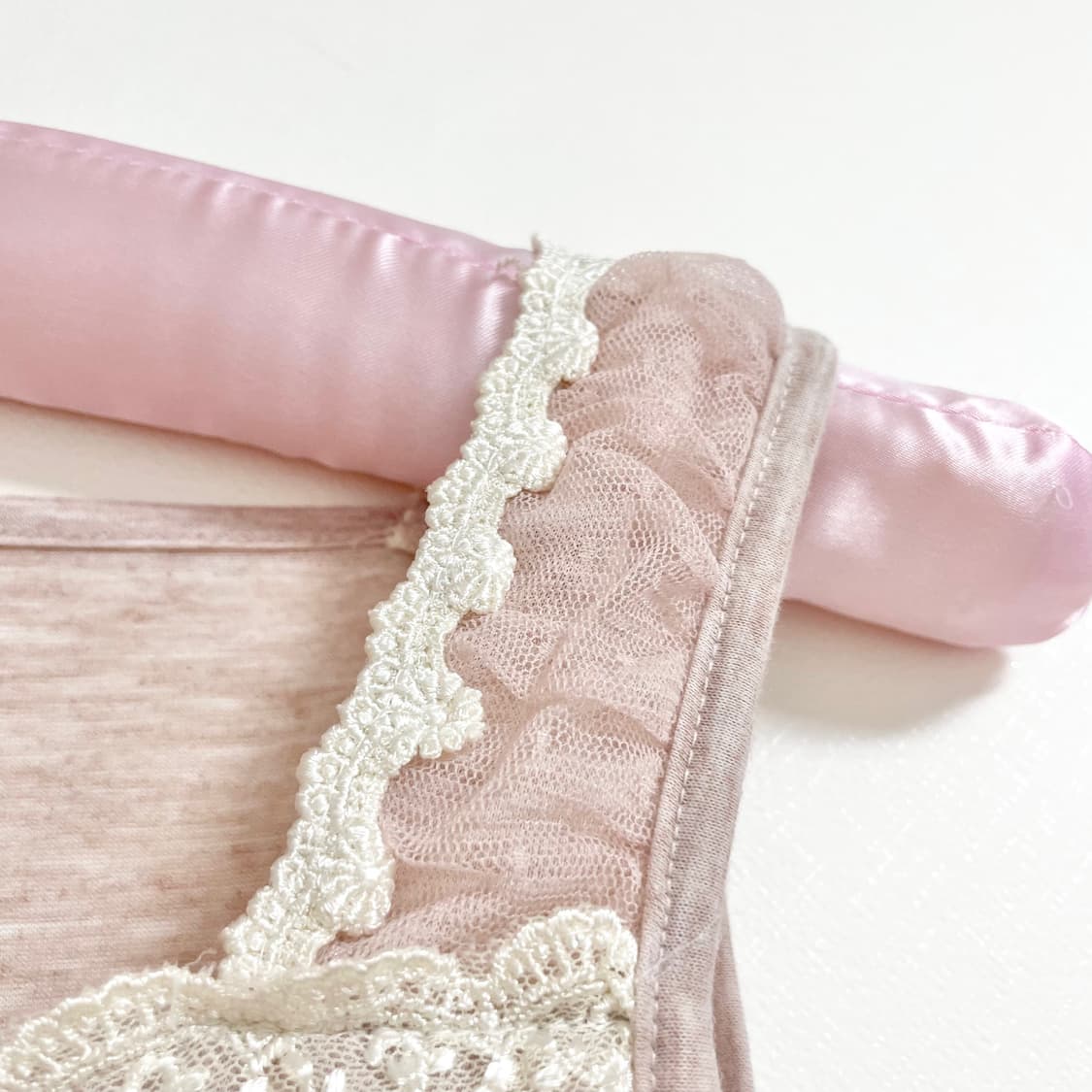 일본빈티지 히메갸루 핑크도트슬리브리스 러블리 도트탑 땡땡이나시갸루러블리 상품이미지9