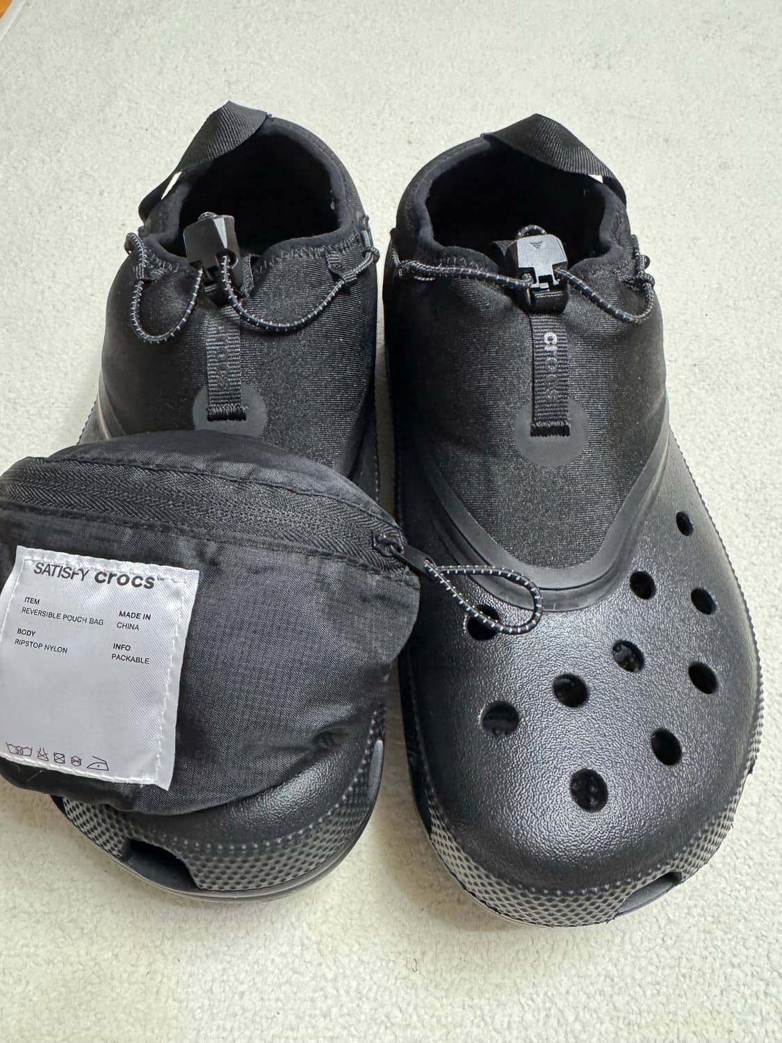 크록스 x 새티스파이 클래식 클로그 블랙 290 상품이미지6