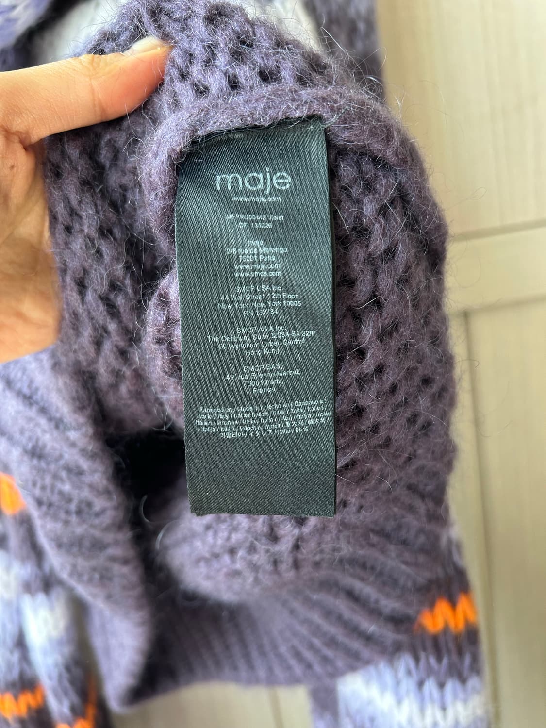 Maje 마쥬 니트 스웨터 + 머플러 세트 상품이미지4