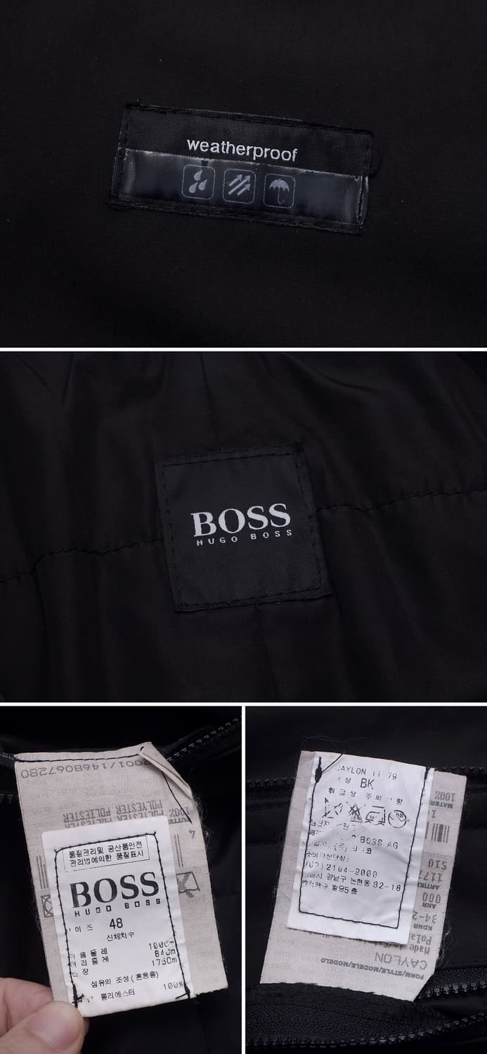 휴고 보스 블랙 하드쉘 레인 코트 자켓 (48 / 100) 상품이미지10
