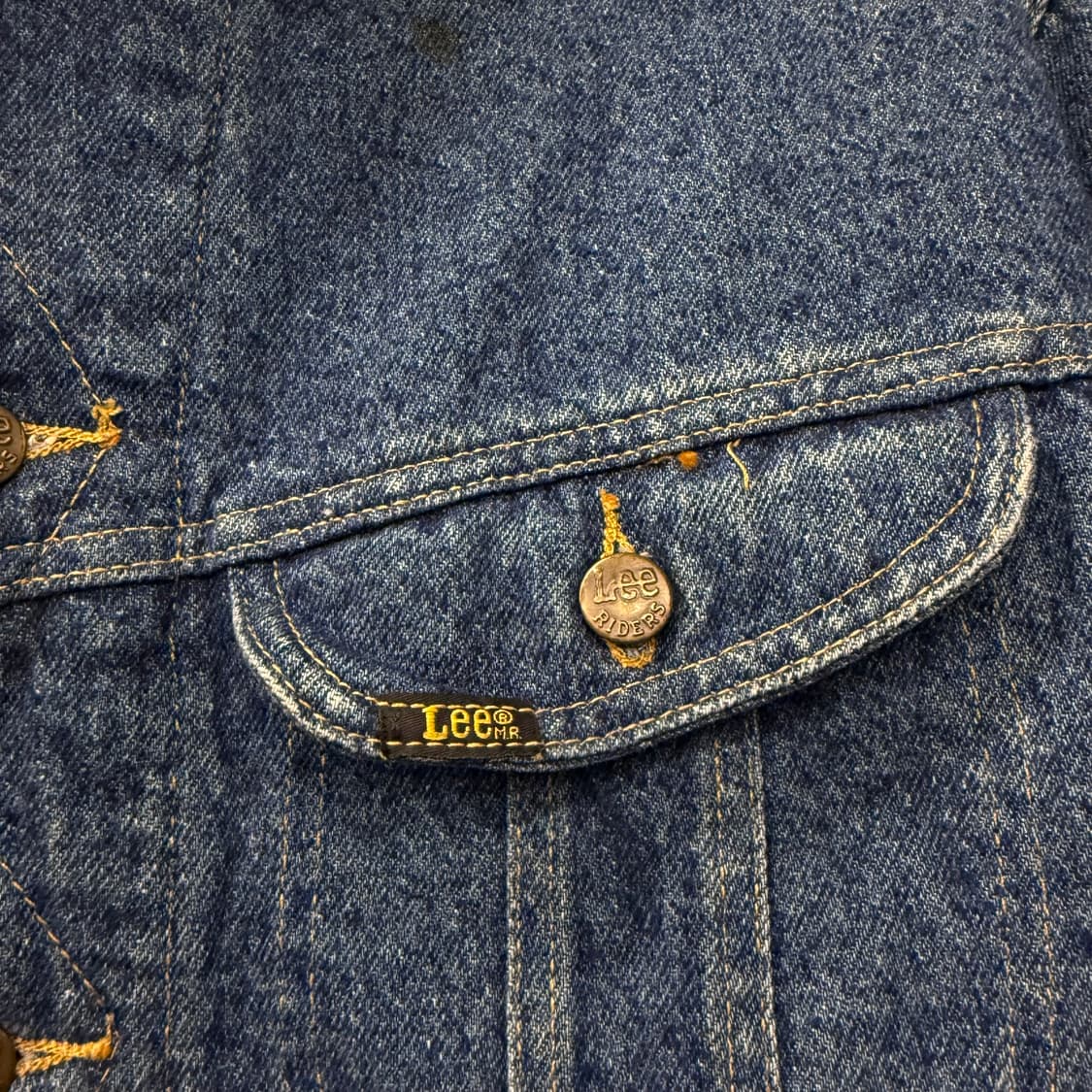 90s LEE 빈티지 리 101J 스톰 라이더 블랭킷 데님 자켓 N000 상품이미지4