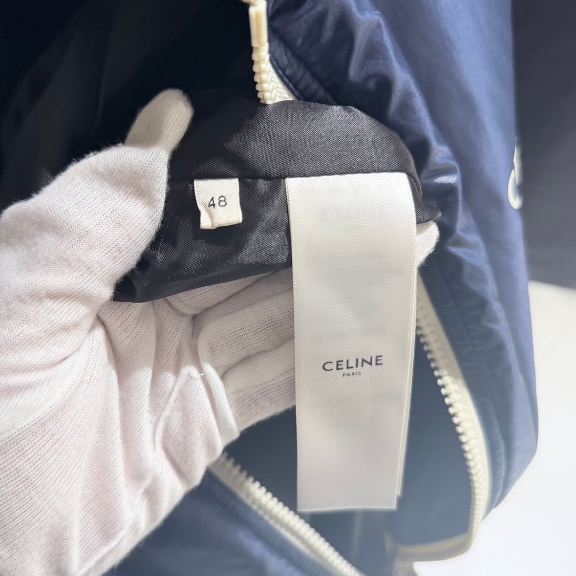 (A+/48) / 셀린느 라이트웨이트 나일론 봄버 블루종 자켓 상품이미지8