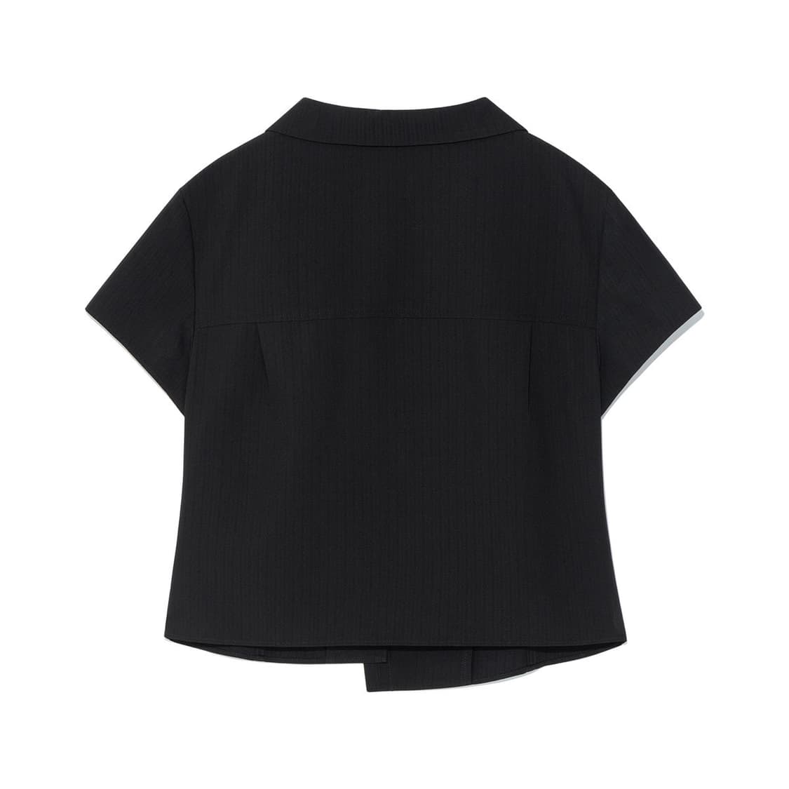 TCM 3-button stripe half shirt (black) 상품이미지4