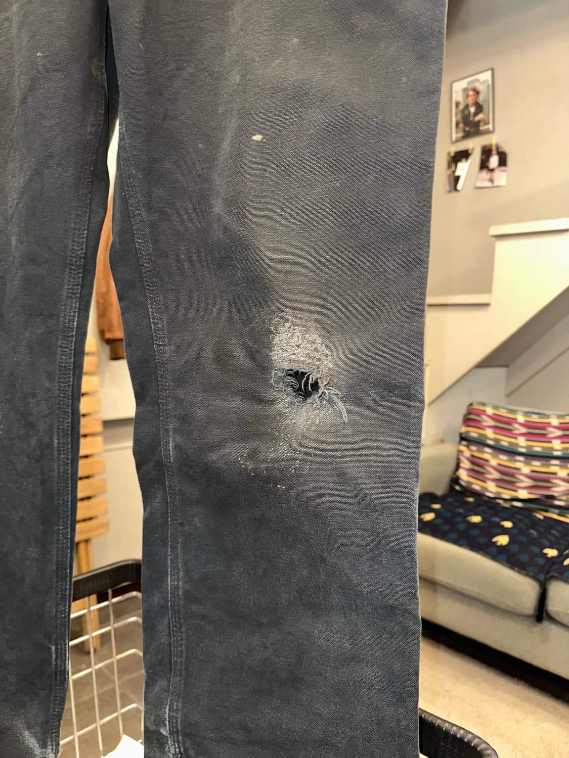 00’s Carhartt canvas distressed work PT 상품이미지6