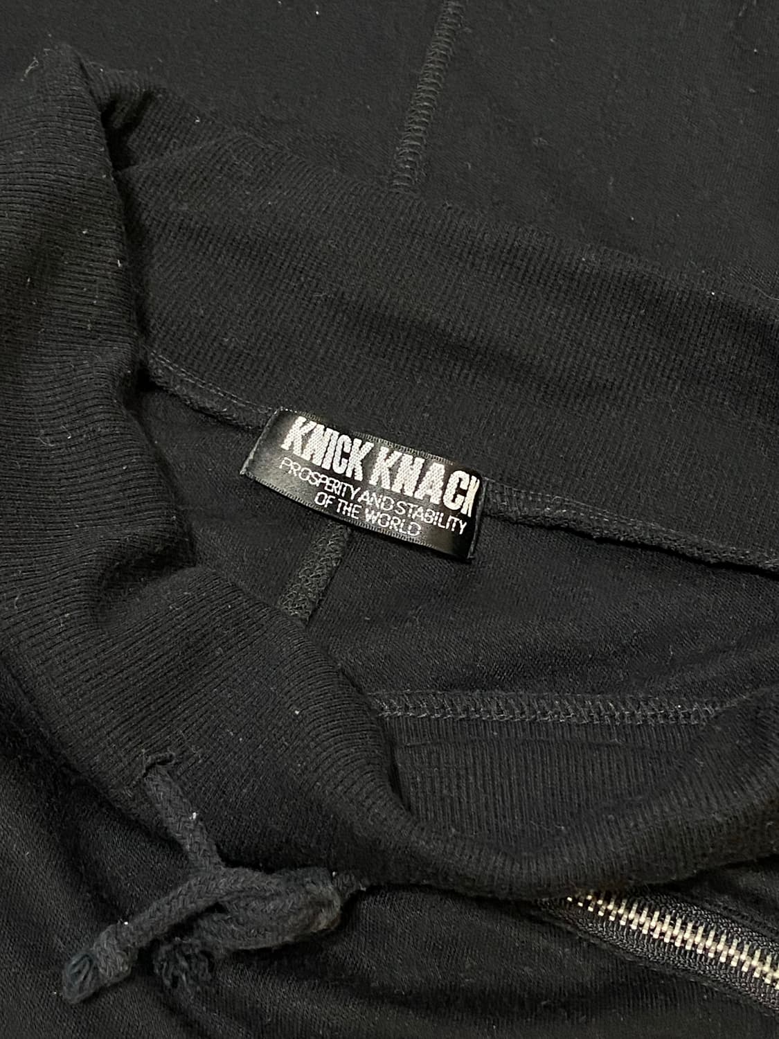 Knick knack 지퍼 디테일 스컬 레터링 롱스커트 상품이미지8