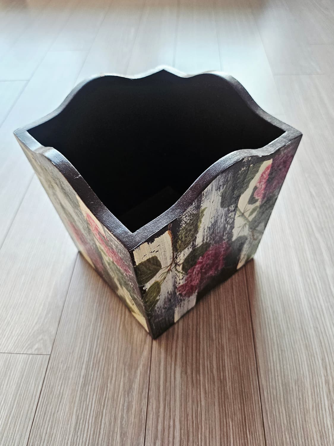 수제 공방 핸드메이드 플라워 드라이기통 냅킨아트드라이기통 상품이미지1