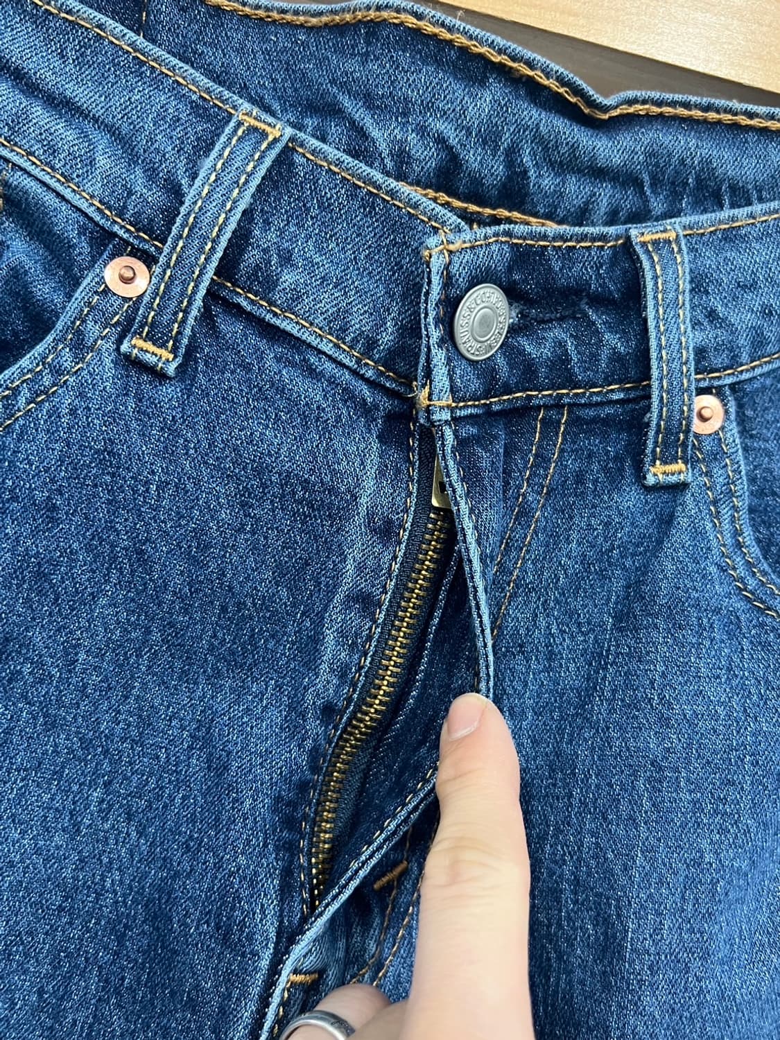 리바이스 505 레귤러 스트레이트 데님 팬츠  상품이미지4