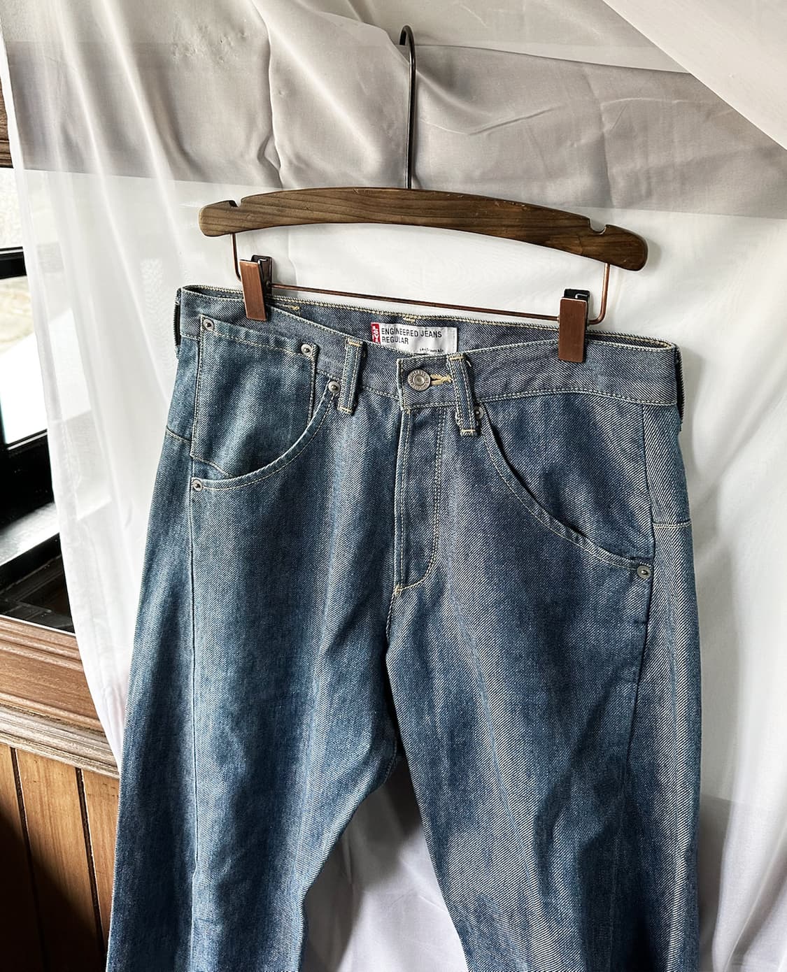LEVI'S engineered regular blue w30 상품이미지5