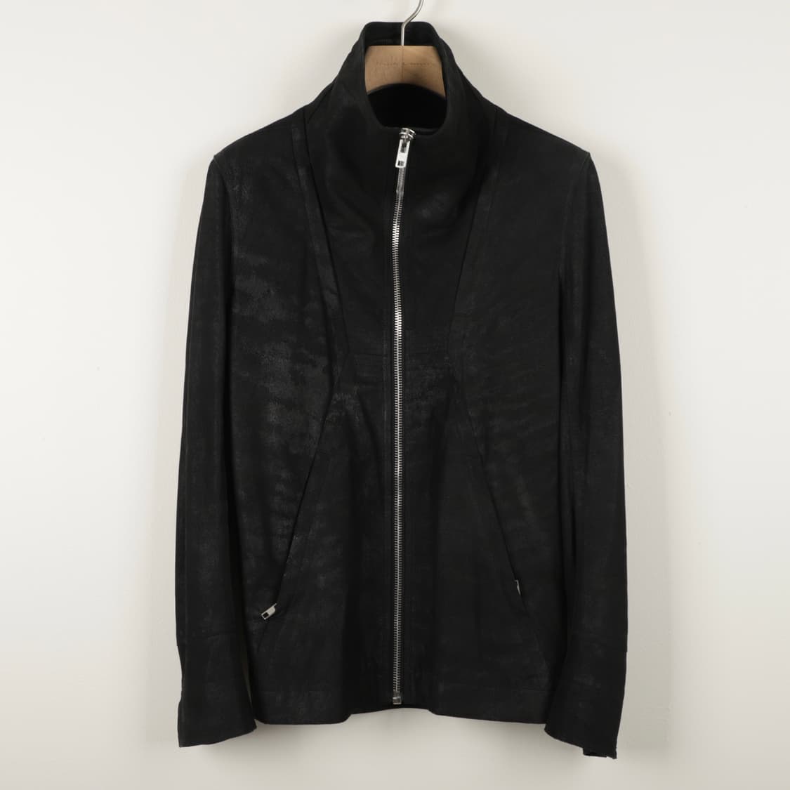 46 / Rick Owens 릭오웬스 하이넥 레더 자켓 상품이미지1