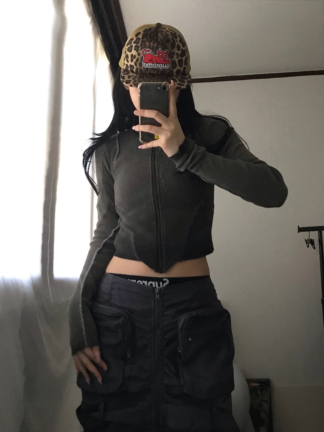 빈티지 컷오프 딱붙핏 집업 상품이미지5