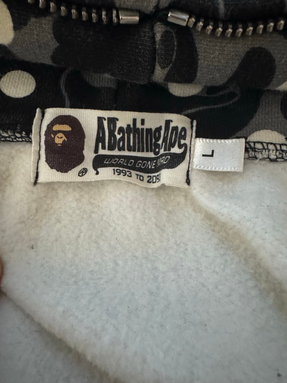 베이프 후드집업 L 정품 상품이미지8