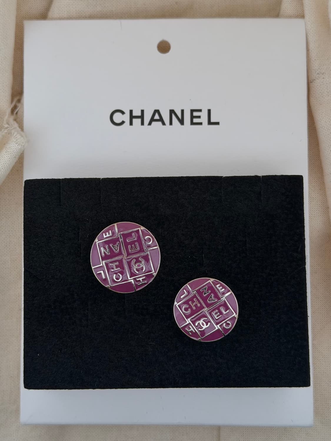 2021p / 샤넬 정품 버튼 리싸이클 이어링 상품이미지9