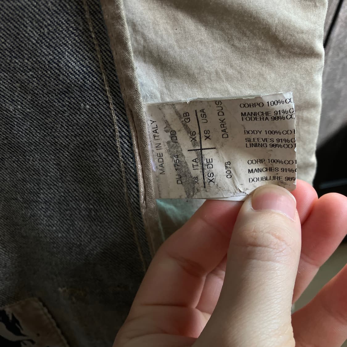 Rick Owens Drkshdw waxed denim jacket 상품이미지5