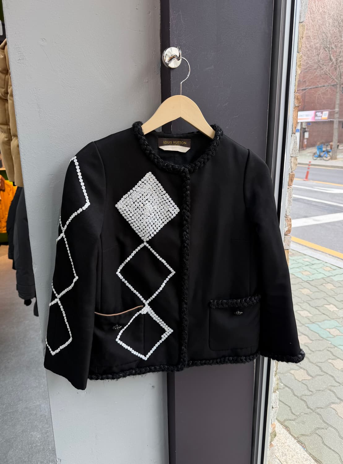 38/ 루이비통 유니폼라인 트위트 비즈 자켓 상품이미지2