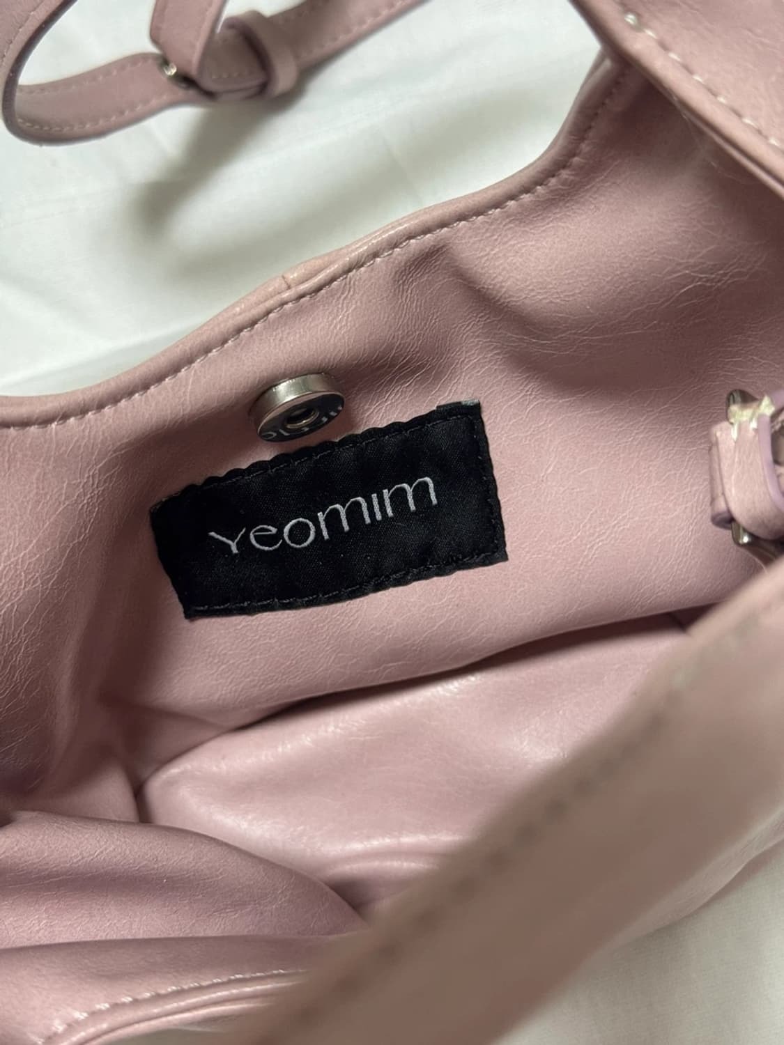 여밈 마이크로 베이스 백 핑크 (96000원) 상품이미지8