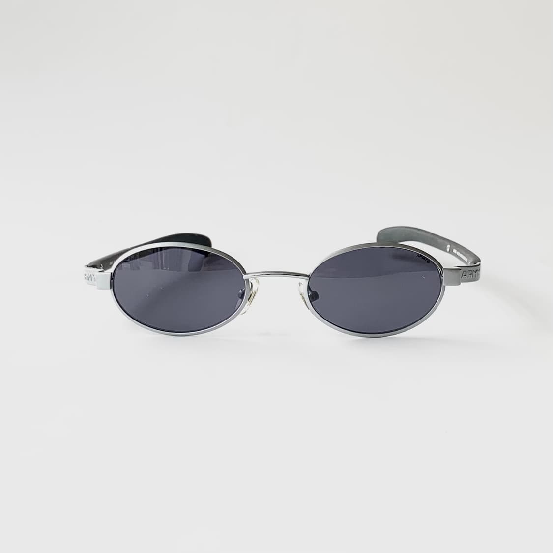 899 Y2K 실버 오벌 메탈 선글라스 슬림 타원형 남녀공용 데드스탁 상품이미지2