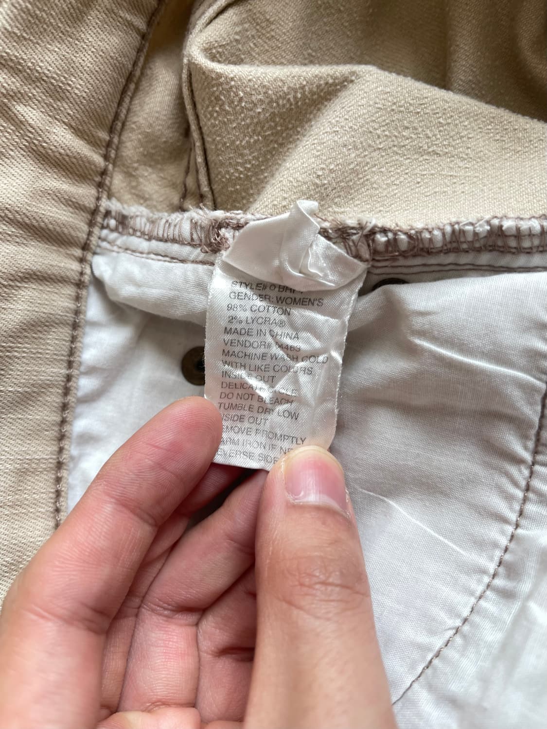 L.L.BEAN 세미 와이드핏 화이트 데님 팬츠 상품이미지6