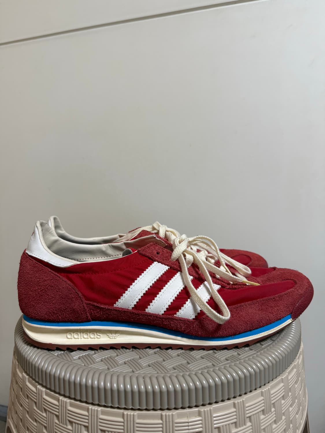 빈티지 아디다스 레드 스니커즈 265 상품이미지3