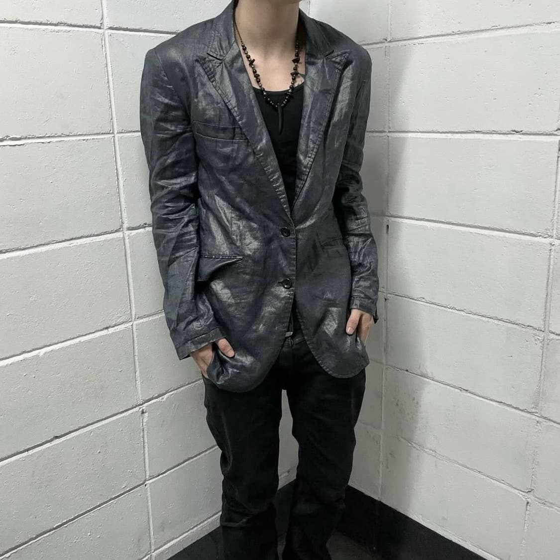 Tormado mart glossy linen tailor jacket 상품이미지2