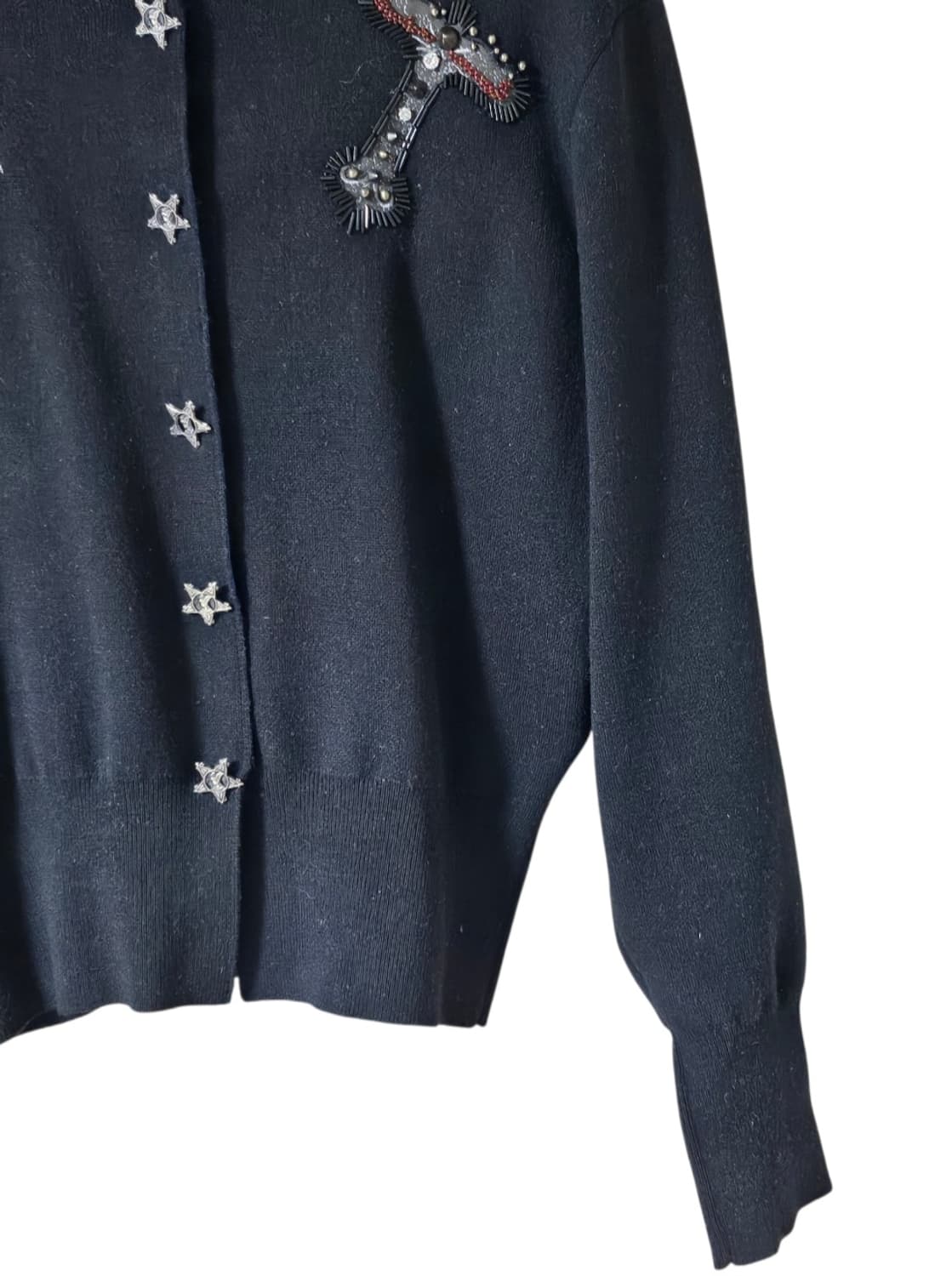 블루밍 자수 비즈 니트 가디건 F / 유니크 포인트 / 상태좋음 상품이미지5