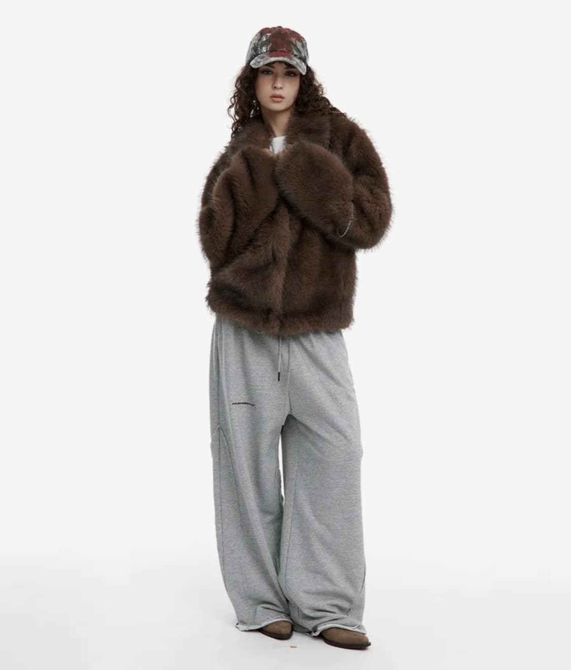 러프넥 모카 퍼자켓 s 상품이미지3