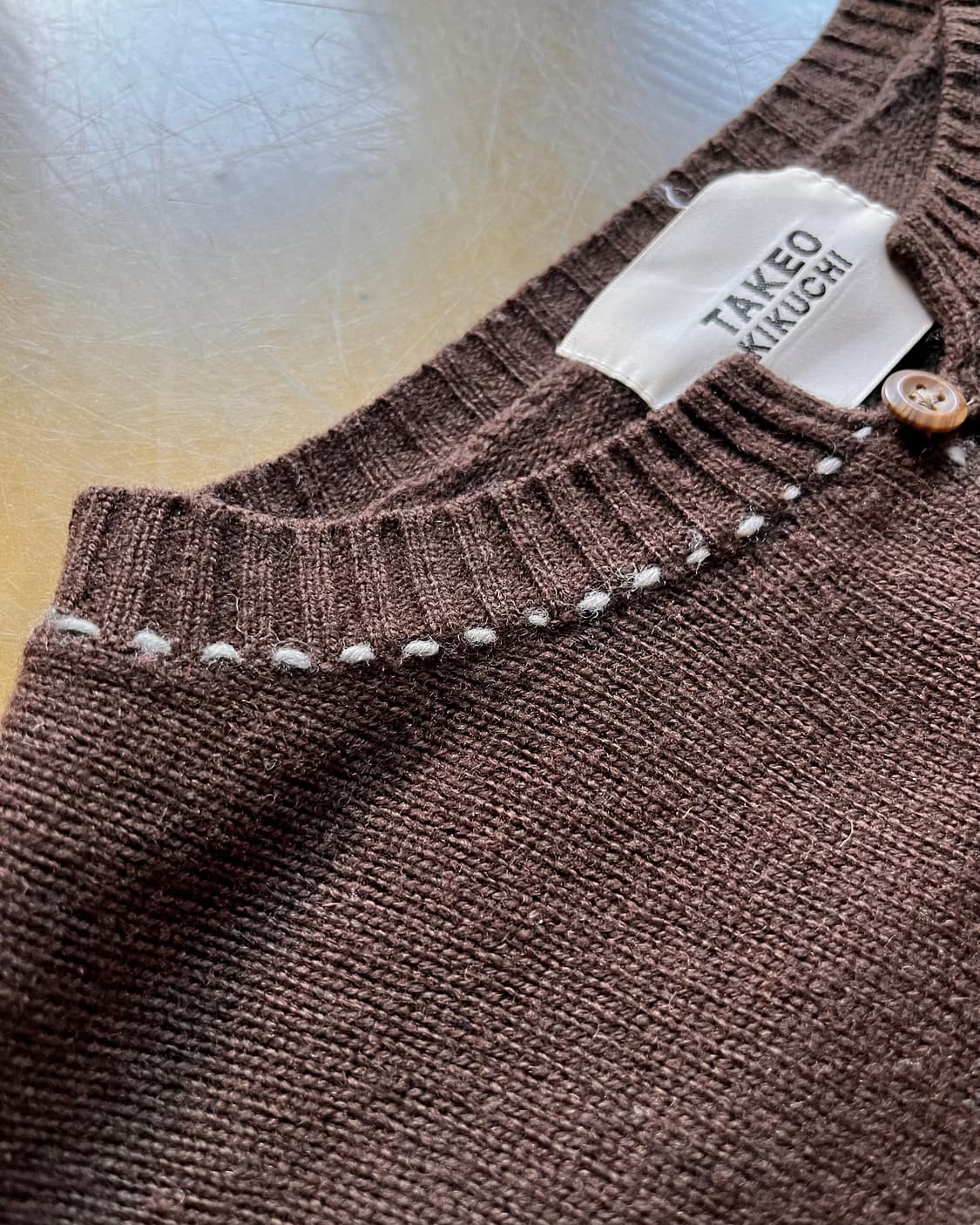 TAKEO KIKUCHI Stitch Point Wool Knit 상품이미지5