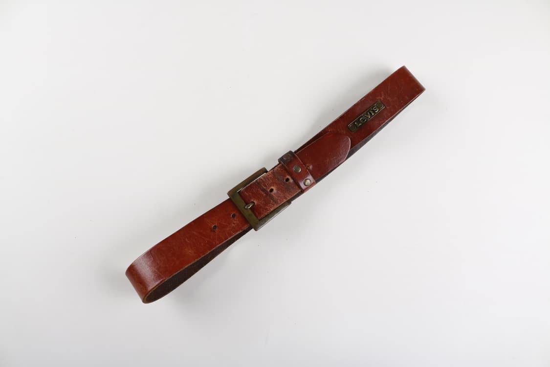 [28~32인치] 90's 리바이스 소가죽벨트 상품이미지1