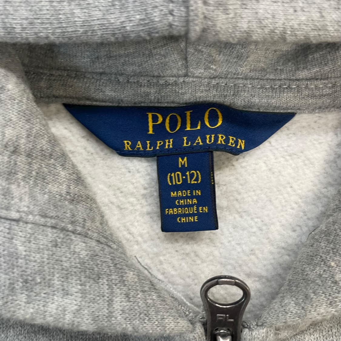 폴로 랄프로렌 포니 로고 후드집업 그레이 상품이미지4