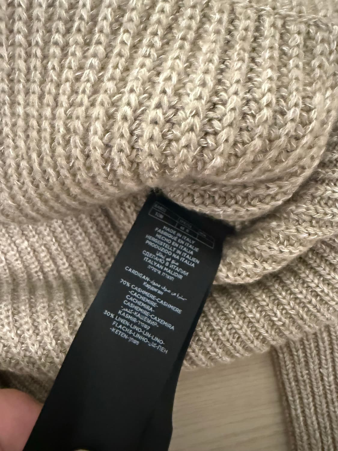 톰포드 캐시미어 숄카라 가디건 48사이즈 새상품급 상품이미지6
