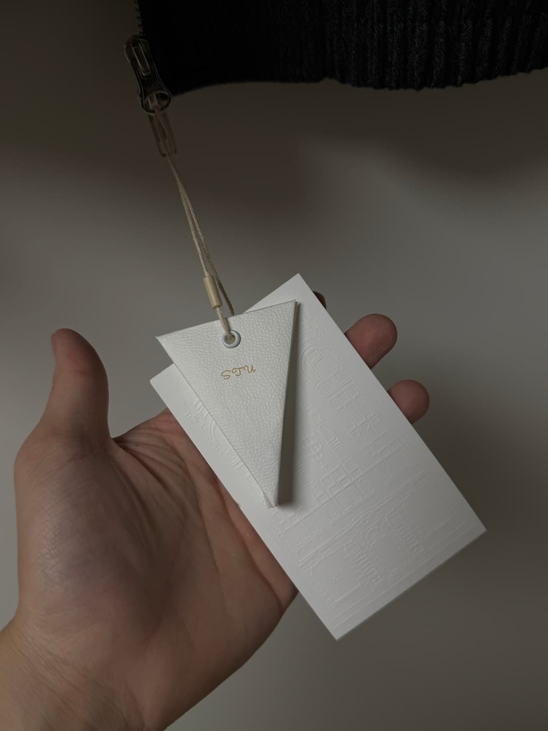 STU office 하이넥 자켓 챠콜 L 상품이미지3