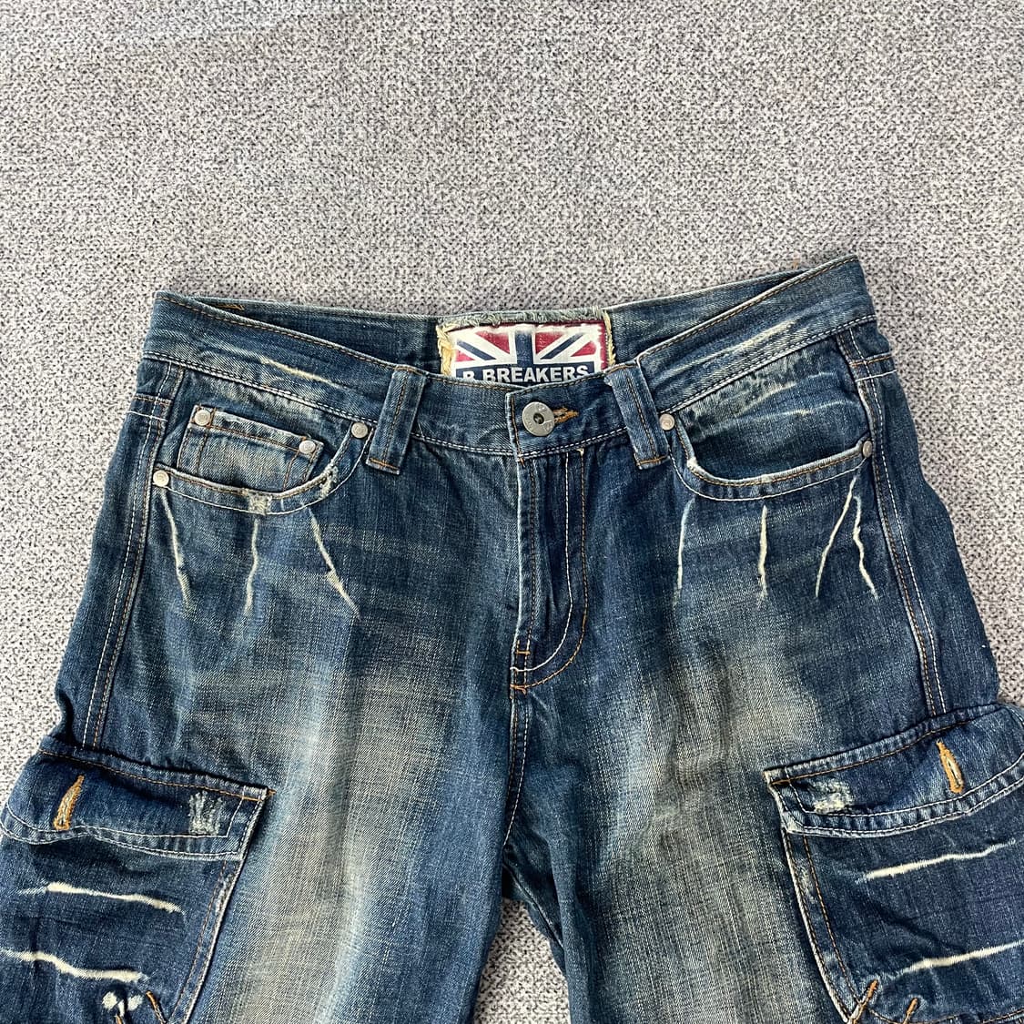 비브레이커스 데님 카고 반바지 상품이미지2