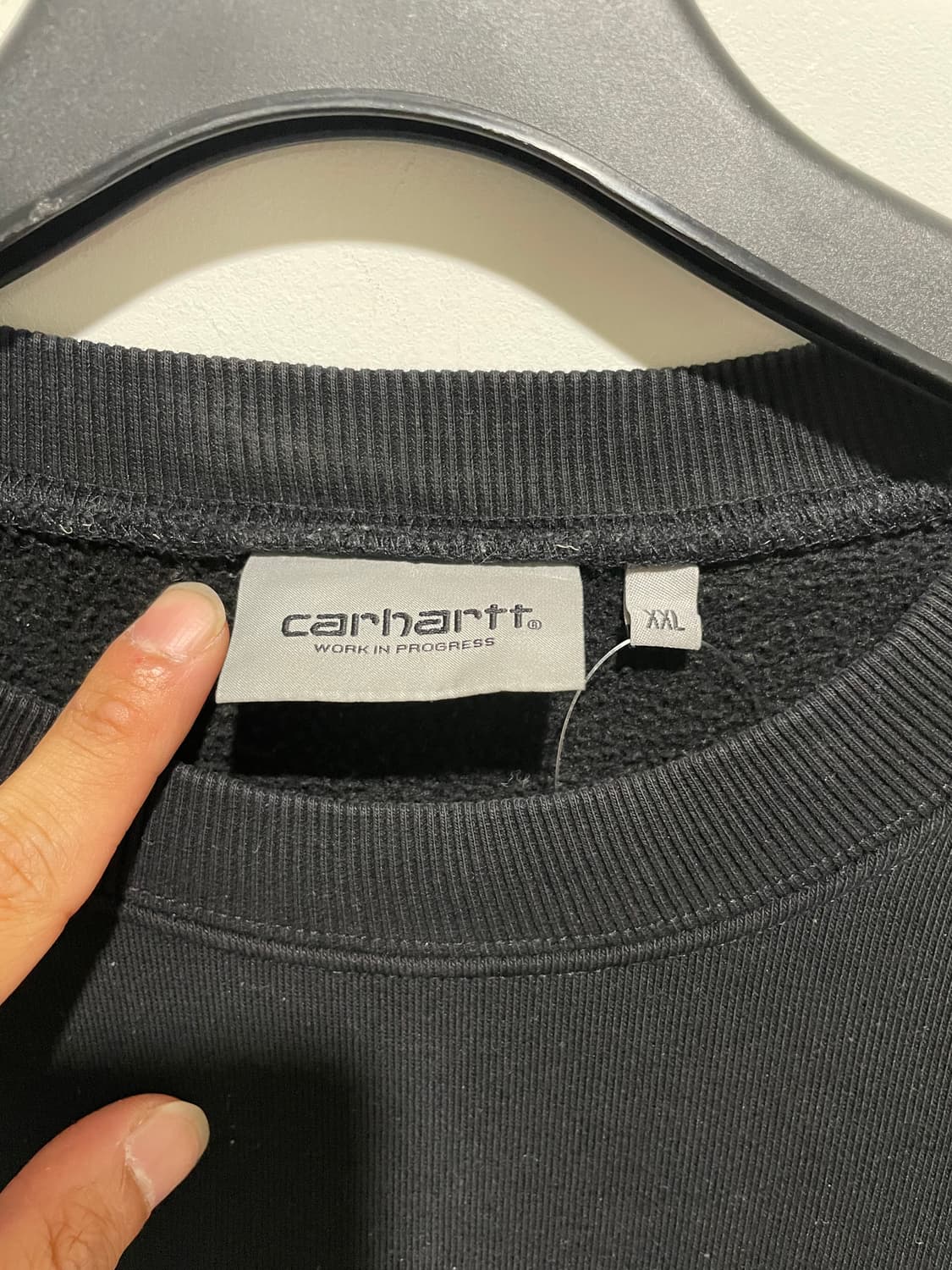 칼하트 맨투맨 블랙 상품이미지5