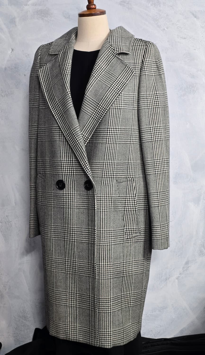 스텔라 매카트니 글렌체크 더블 롱코트 42사이즈 상품이미지1