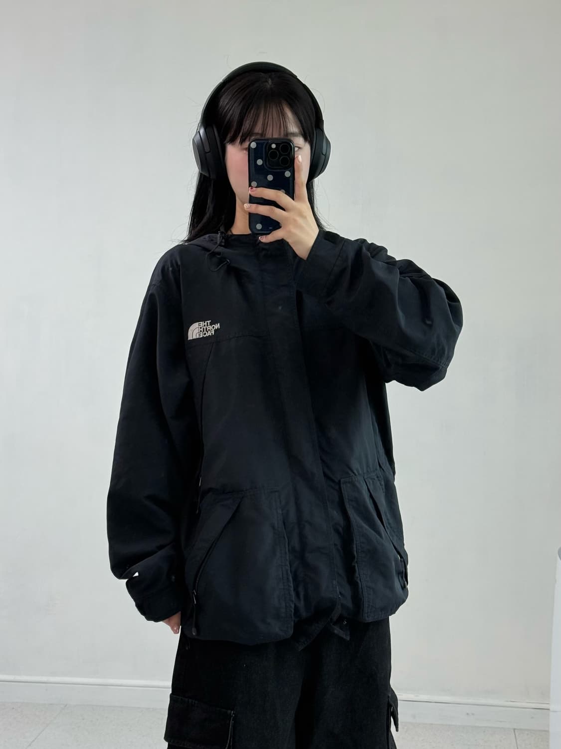노스페이스 블랙 바람막이 상품이미지1