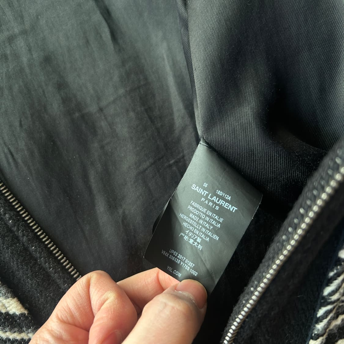 생로랑 자카드 후드 자켓 상품이미지7