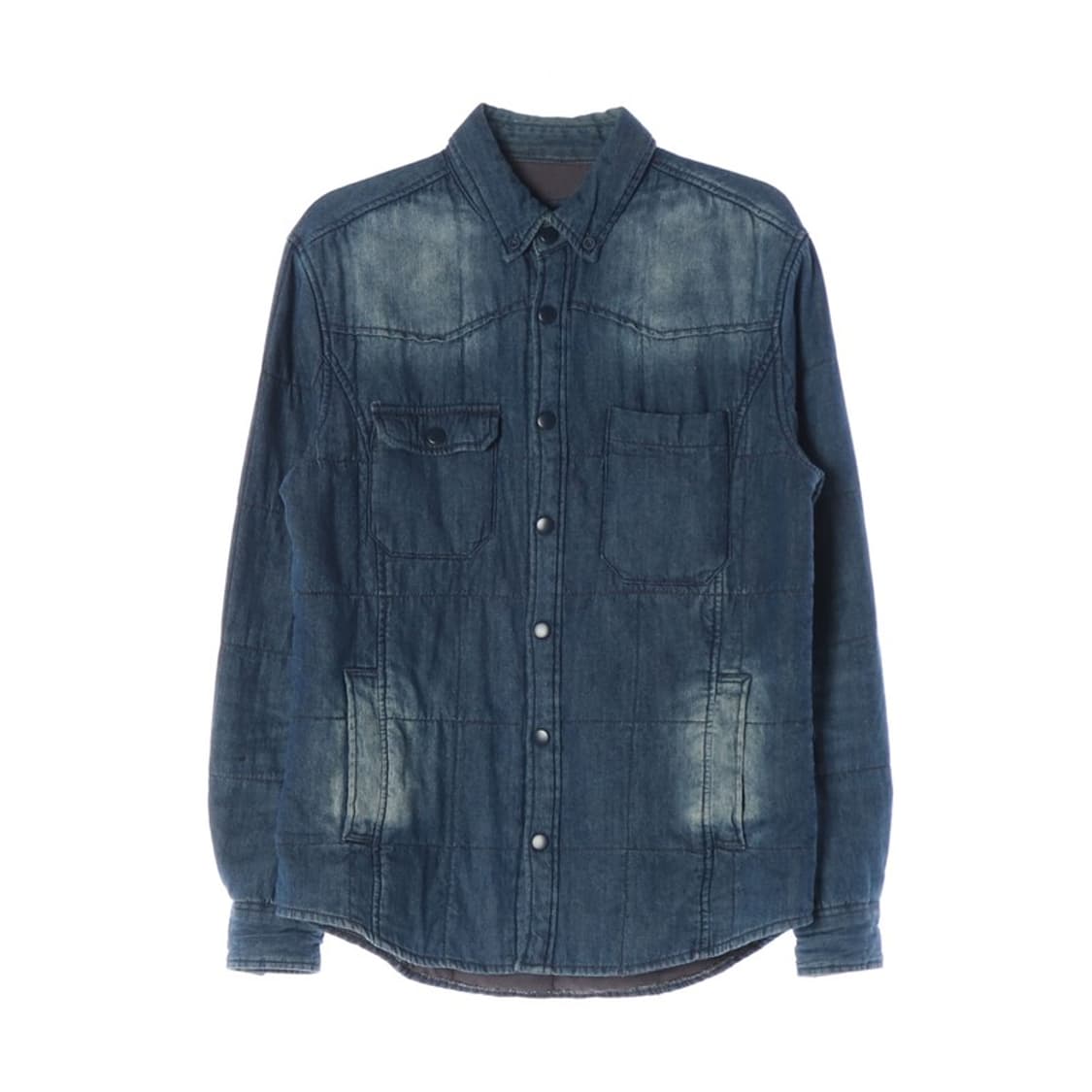 코데즈컴바인 포맨 워싱 데님 누빔 셔츠 M 상품이미지1