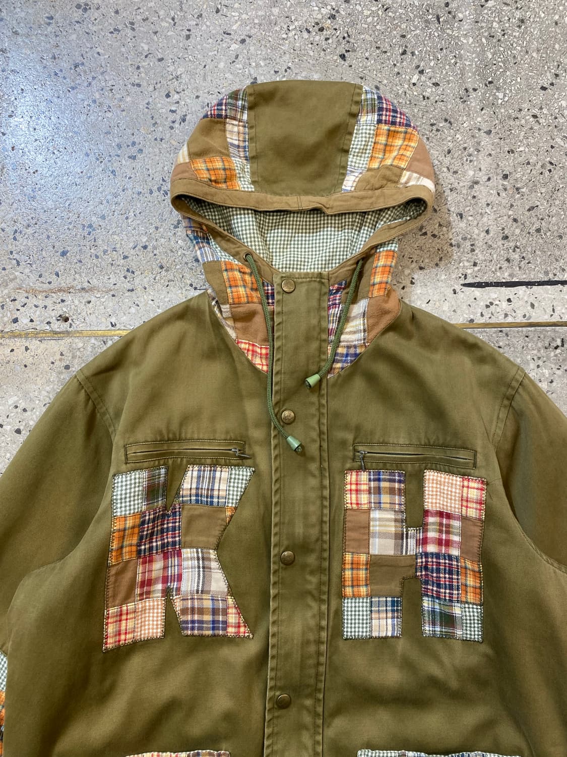 [M] Karl Helmut 칼 헬무트 패치워크 후드집업 자켓 상품이미지3