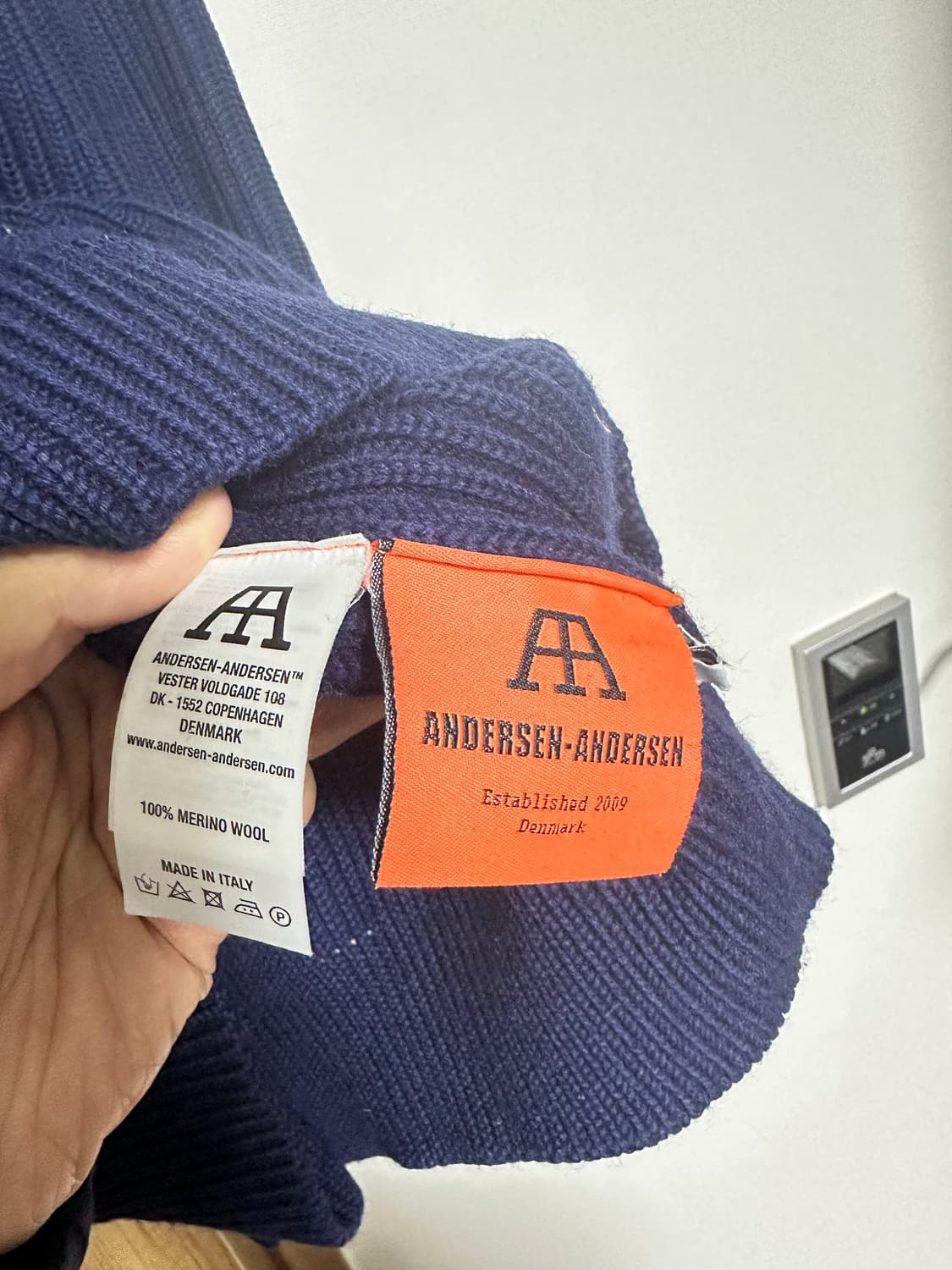 [L] 안데르센안데르센 보트넥 스웨터 로얄 블루 상품이미지3