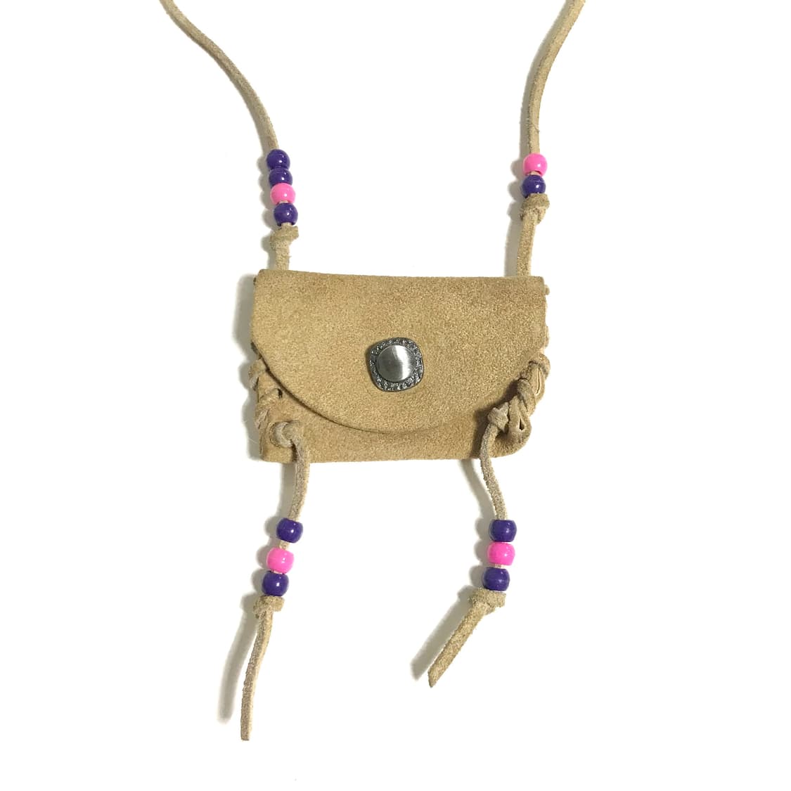 일본 빈티지 목걸이 모리걸 히피 보헤미안 에스닉 스웨이드 끈 상품이미지2