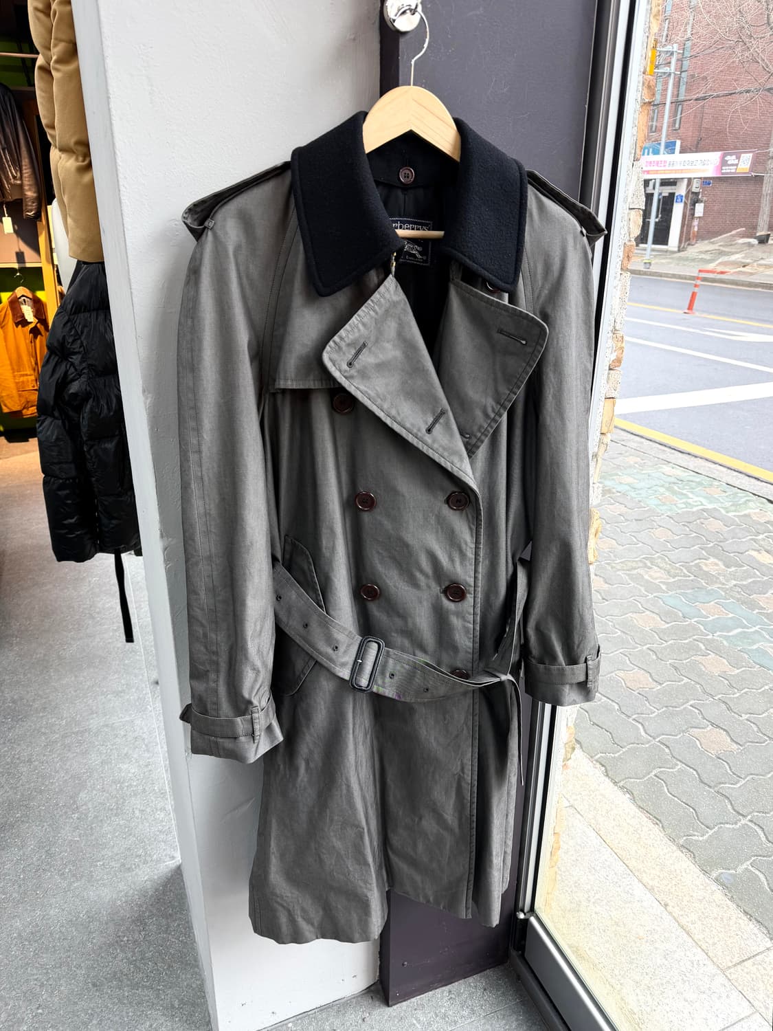 100~105/ 버버리 1990s 3way 벨티드 트렌치코트 상품이미지3