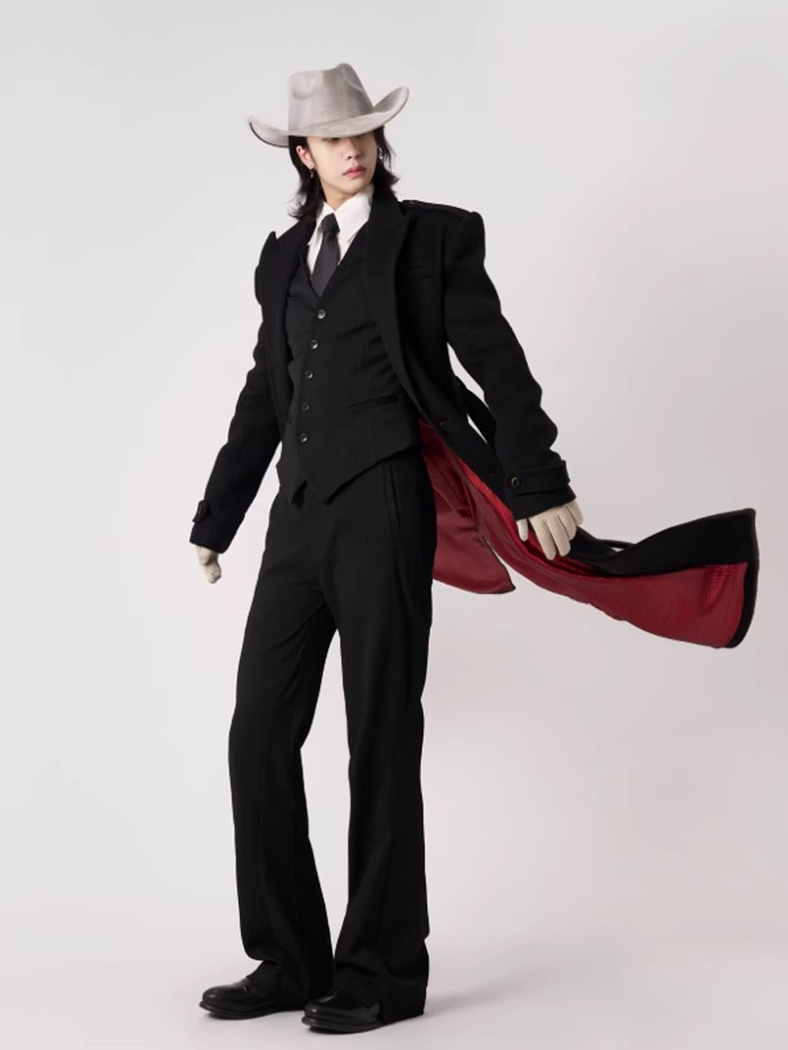 발리톤 / 패딩 숄더 버클 울 코트 / L ( 105) 상품이미지1